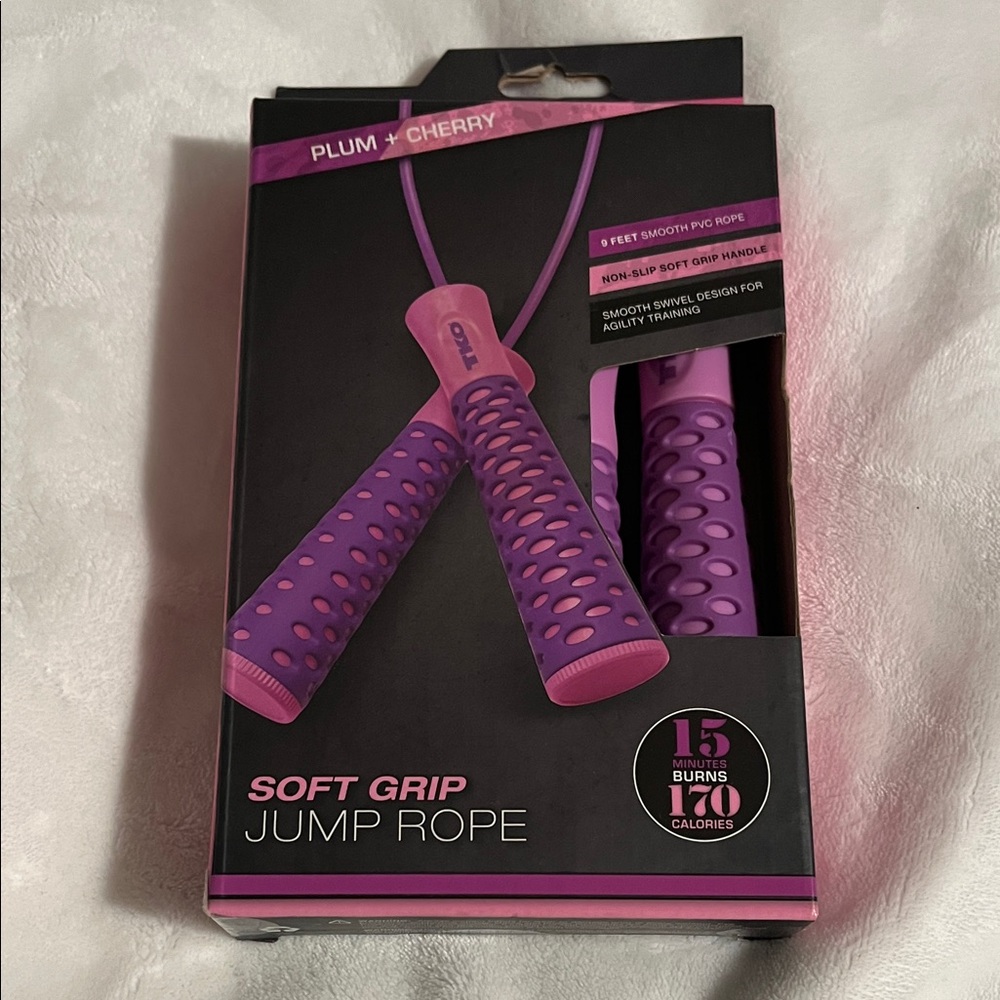 Plum + Cherry Soft Grip Jump Rope